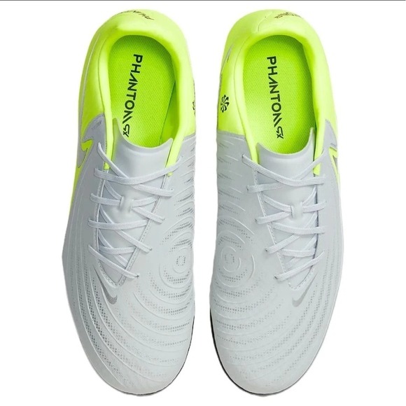 Nike Phantom GX II‎ Academy AG Soccer Cleats Silver Black Volt FJ2552-003 Size 6 main image 6